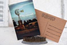 Arizona, Wind Mill Water Well Landscape Livestock Farm Fun Love Family Friends Handcrafted Photo Art Photography Postcard Post Card