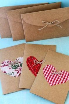 DIY Kraft Christmas Cards and Envelopes - Card, Christmas, Envelopes