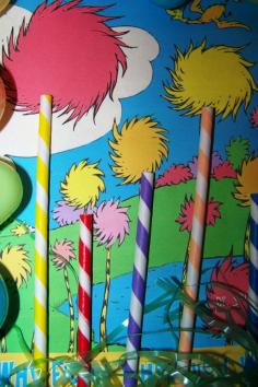 Paper Straws 25 Straws UPick Your Colors Dr Seuss by shabbygirl2, $4.55