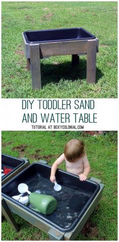 DIY Water/Sand Table for Toddlers and Preschoolers: Made from Recycled Materials