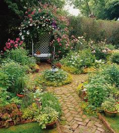 If you love flowers and hate to mow, get rid of your lawn and divide the space into a series of beds and borders.