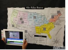 U.S. Regions interactive QR code bulletin board, plus tons of other ideas and freebies for using QR codes in the classroom {Linky Party}