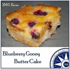 Blueberry Gooey Butter Cake » 1840farm.com