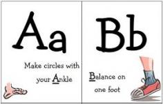 Alphabet exercise cards