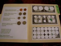 Coin Values file folder game