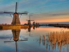 The Ancient Windmills of Kinderdijk