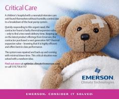 Critical Care - Keeping a neonatal intensive care unit comfortable with the NXT thermal expansion valve.