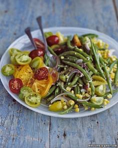 Green Bean, Corn, and Tomato Salad
