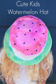 Artzy Creations_Tie-Dye Watermelon Hat