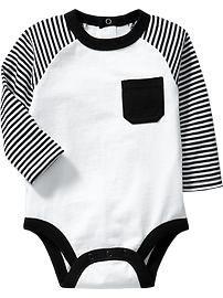 Color-Block Jersey Bodysuits for Baby