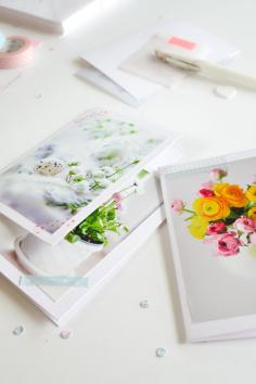 diy photo cards / personlized card / handmade card with photos / quick and easy gift idea / photo crafts