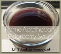 Home Apothecary:  Homemade Eldeberry Syrup "The Flu Fighter" #homemeade #herbchat #gardenchat #healthyliving These berries are packed with nutrients and so much more!