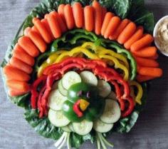 Thanksgiving Veggie Tray! Love it!!