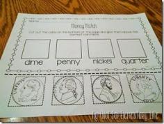 Cut and Paste coin activity...great for extra practice when learning about coins