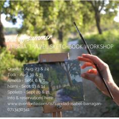 Are you traveling through Umbria this Summer?  This travel sketchbook workshop is a wonderful way to remember your trip to Italy.  For info: www.eventbrite.co...  #umbria #italytravel