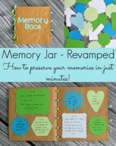 Collect your memories throughout the year on little notes, then easily transfer them to a scrapbook. So easy and simple!