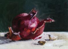 I love painting simply objects like this big red onion. More here: barraganpaintings...