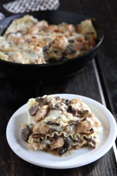 Chicken Stroganoff Skillet Lasagna + a BIG $435 Le Creuset Giveaway! | The Hopeless Housewife