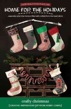 Hobby Lobby Project - Crafty Christmas - christmas, crafts, gifts, decor, stockings, papercrafting, fabric, needle art, applique