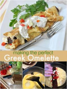 Greek Omelettes: the perfect omelette with a greek twist, including gyro meat and tzatziki sauce!