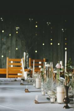 glimmering backdrop, photo by Shari + Mike Photographers ruffledblog.com/... #weddingideas #backdrops #weddingreception