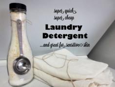 5 minute homemade laundry detergent - White Lights on Wednesday