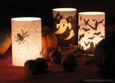 Halloween FREE printable lanterns