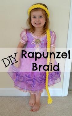 Tutorial on making a Rapunzel braid - inexpensive, easy, and fun!