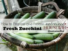 How to prepare and freeze fresh zucchini