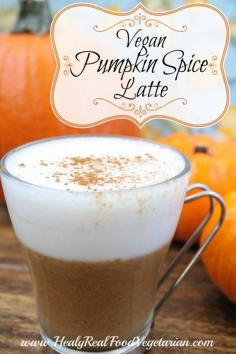 Paleo Vegan Pumpkin Spice Latte @ Healy Eats Real #paleo #pumpkin #fall #vegan #autumn #recipes #latte