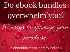 SchneiderPeeps: Do ebook bundles  overwhelm you?