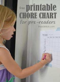 Free Printable Chore Chart for Preschoolers