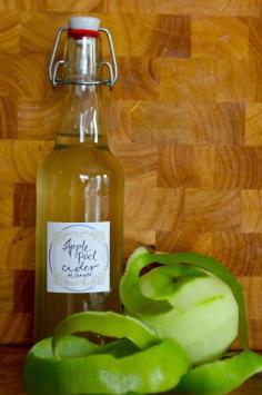 Make Simple Apple Peel Cider With Your Apple Scraps! | And Here We Are... #beverages #homebrewing #cider #apples #frugal