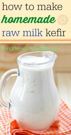 
                        
                            How to make homemade raw milk kefir - livingthenourishe...
                        
                    