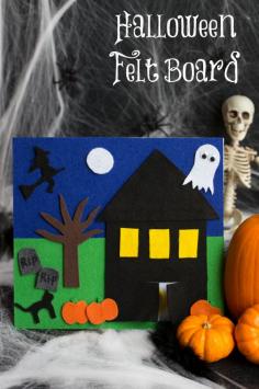 
                        
                            DIY felt board - Let your kids be creative and tell spooky stories, or just rearrange the pieces for fun
                        
                    