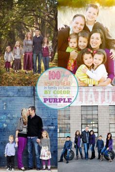 Family Picture Clothes by Color Series-Purple - Capturing Joy with Kristen Duke
