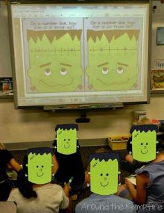 Halloween math games!  My class got the biggest kick out of "FrankenLine"!