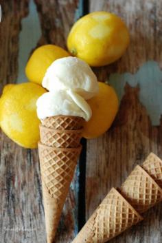 Homemade ice cream couldn’t be simpler with this no machine lemon buttermilk ice cream!