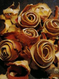 Dried Orange Peels and Roses for Homemade Potpourri!