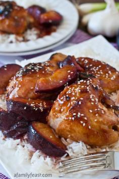 Chicken with Sweet and Sour Plum Sauce