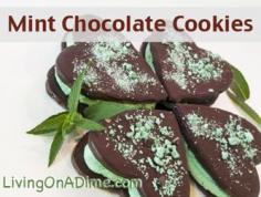 This Whoopie Pies recipe makes tasty mint chocolate cookies that have been a popular dessert for a long time! They’re easy and cheap (just $2.00) to make and your whole family will love them! Click here to get this yummy #recipe www.livingonadime...