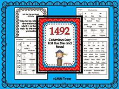 Classroom Freebies: Columbus Day Roll the Die and Read