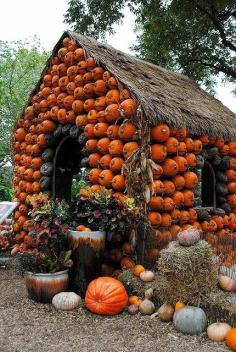 Pumpkin house #Decor, #Halloween, #House, #Pumpkin