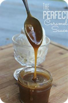 Are you wondering how to make homemade caramel sauce? This is such an easy recipe and it uses only four ingredients that you probably already have in your pantry right now!  You can use this over ice cream, apple pie, mix with popcorn, etc. Head on over to see how to make this super simple homemade caramel sauce recipe.