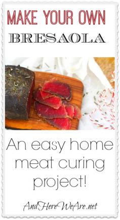 Make Your Own Bresaola! #charcuterie #beef #bresaola