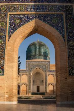 "Last Glance," Amir Temur's mausoleum, Gur-i Amir, Samarqand | by Christopher Rose on Flickr