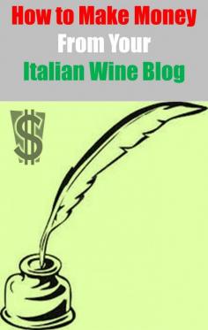 
                    
                        Maybe are writing, blogging, posting to Facebook, Tweeting or Pinning about Italy. You are doing it for the love of the subject, rather than to make money.  But a few extra dollars might be handy. Now you can make a few dollars from your readers, by offering them something of value. This free program allows you to share with your readers a few quality information products, and you get a generous 25% commission on any sales.   More at www.italy-wine-fo...
                    
                