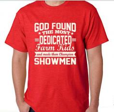 
                    
                        God Found Dedicated Farm Kids Tshirt
                    
                