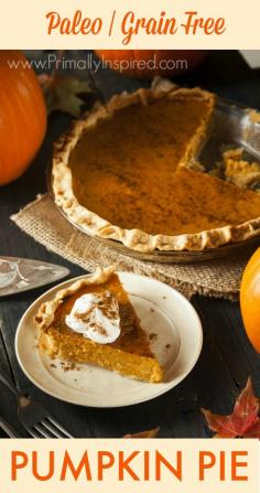
                    
                        YUM! Pumpkin Pie Recipe (Paleo, Gluten Free, Dairy Free)  Primally Inspired
                    
                