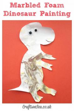 
                    
                        Marbled Dinosaur Messy Play Painting - Crafts on Sea
                    
                